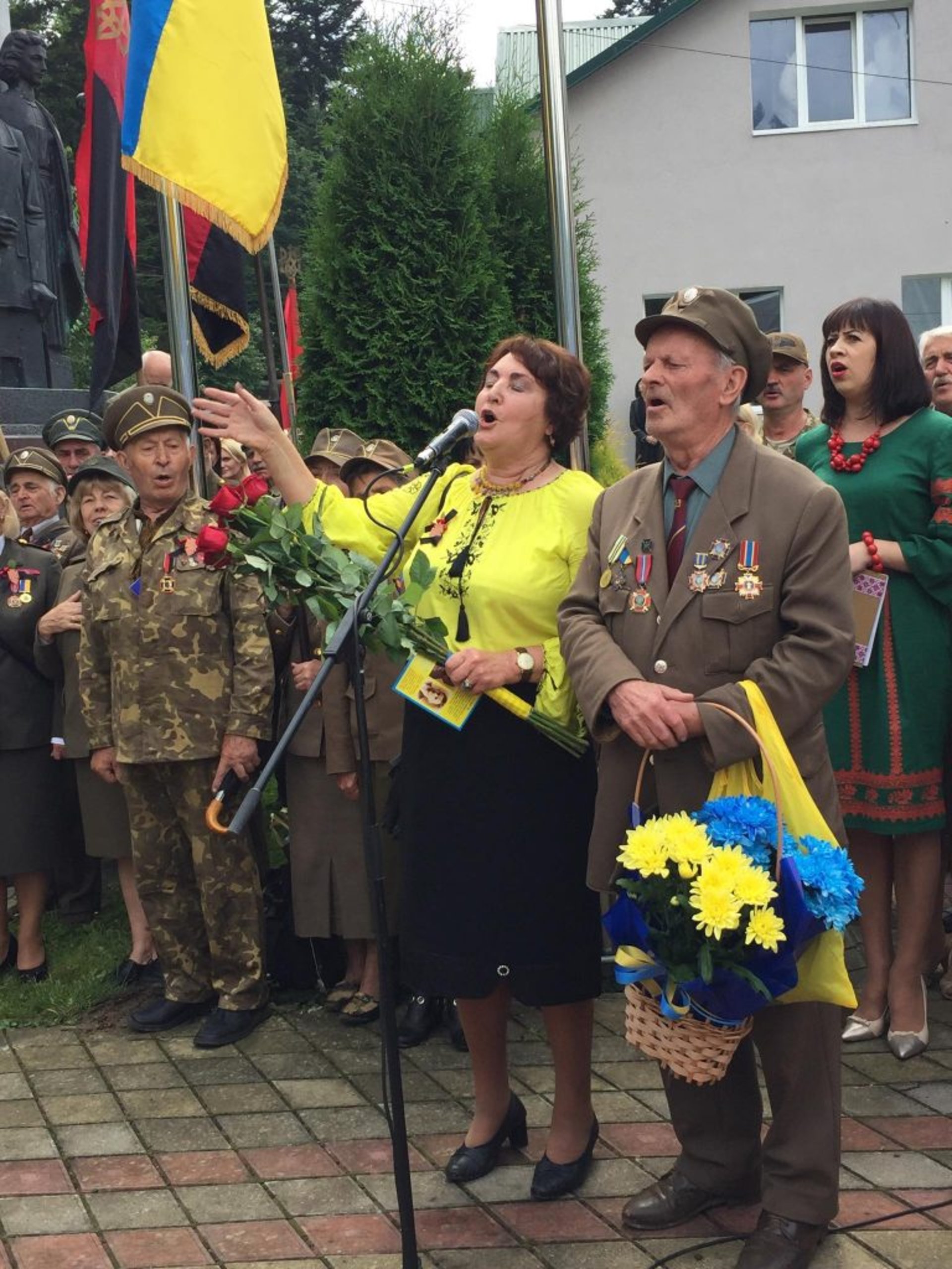 На Львівщині урочисто відзначили 75-у річницю створення Української Головної Визвольної Ради. Фото Юра Кенцало, Четверта студія
