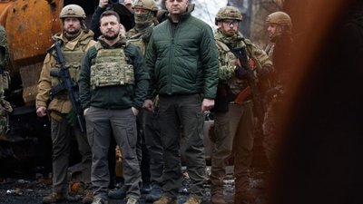 Зеленський відвідав Бучу та розповів про геноцид українців