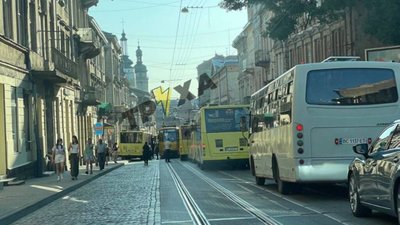 У Львові Lexus не розминувся з маршруткою