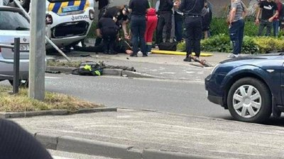У мережі оприлюднили відео моменту аварії за участі патрульної поліції у Львові (ВІДЕО)