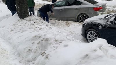 У Львові вулицю Некрасова не чистять від снігу (ФОТО)