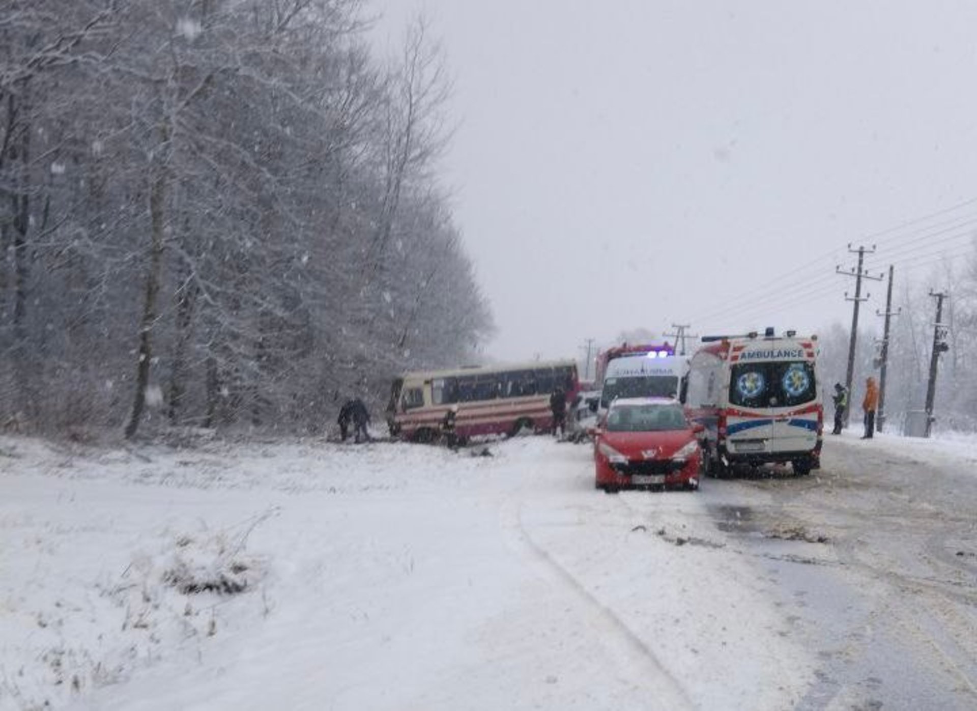 На Львівщині у ДТП з автобусом постраждало 8 осіб