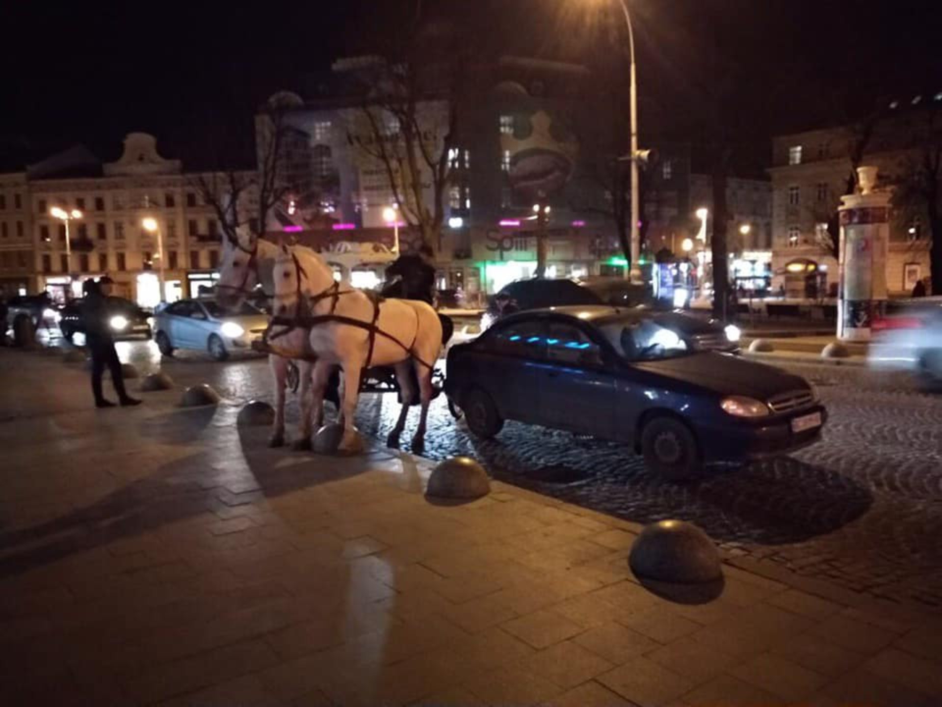 У Львові п’яний погонич карети втік після ДТП