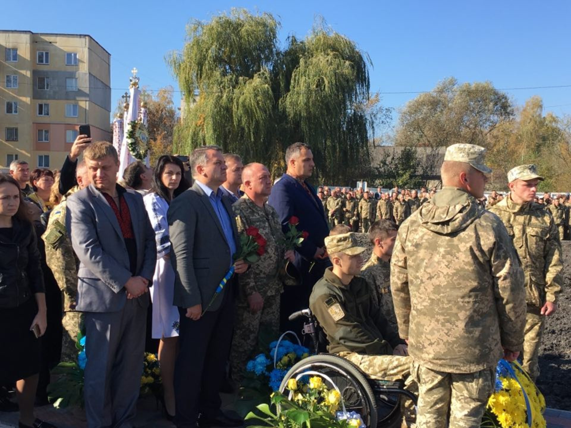 На Яворівщині відкрили меморіал пам'яті воїнам 24-ї Королівської бригади. Фото прес-служба ЛОДА