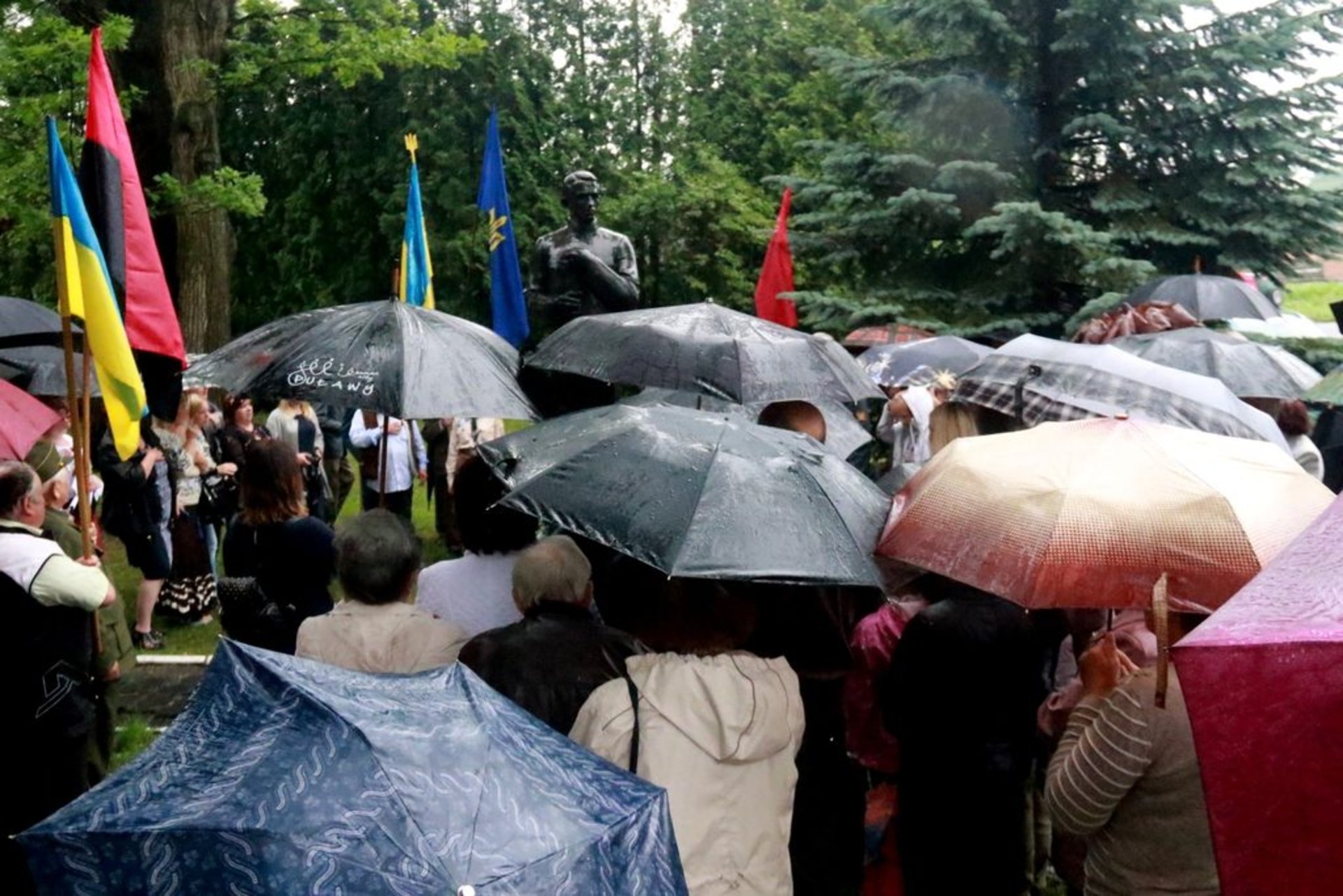 Народне Віче біля музею Є.Коновальця