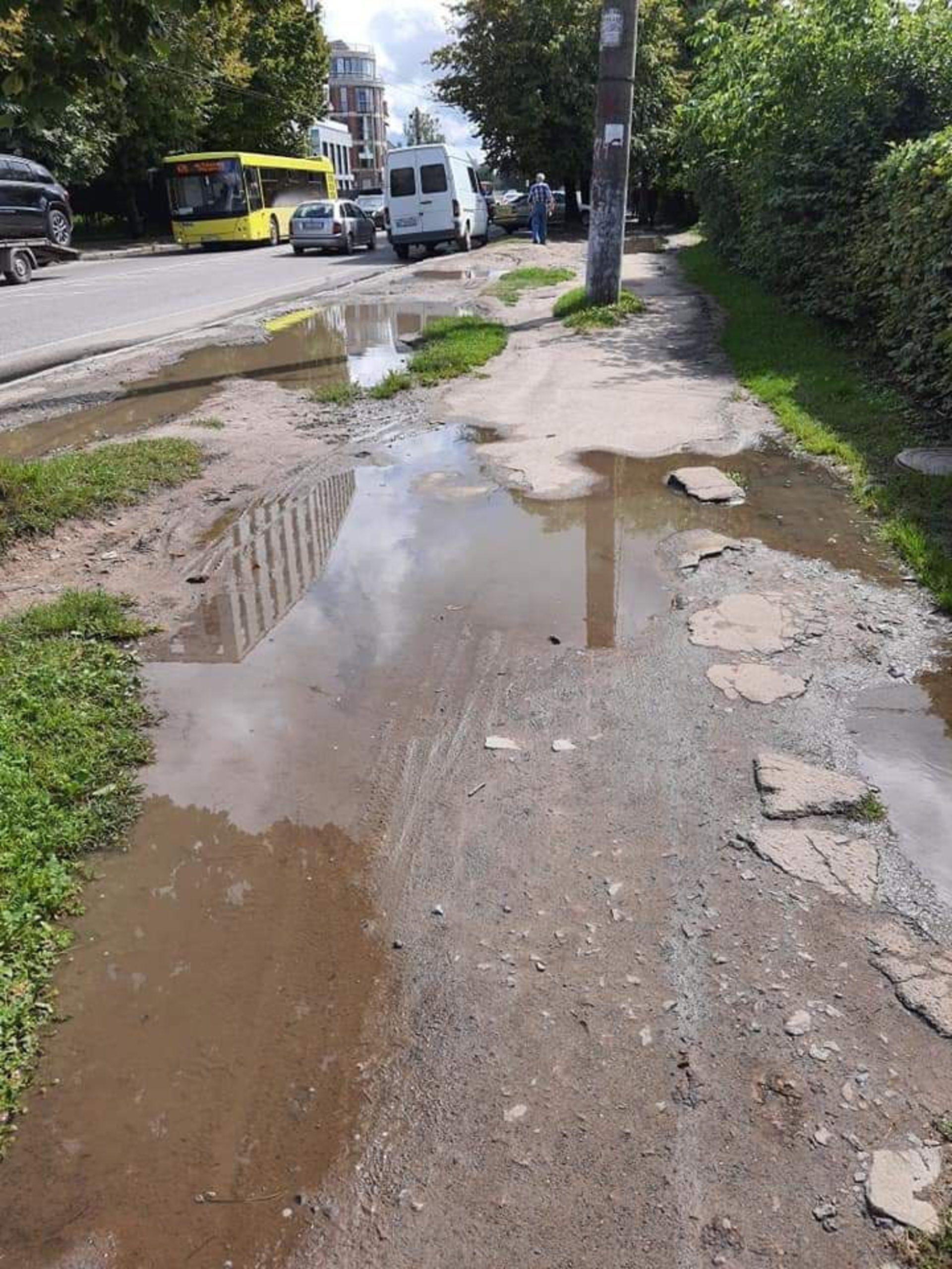 Тротуари на вулиці Зеленій, фото Варта-1