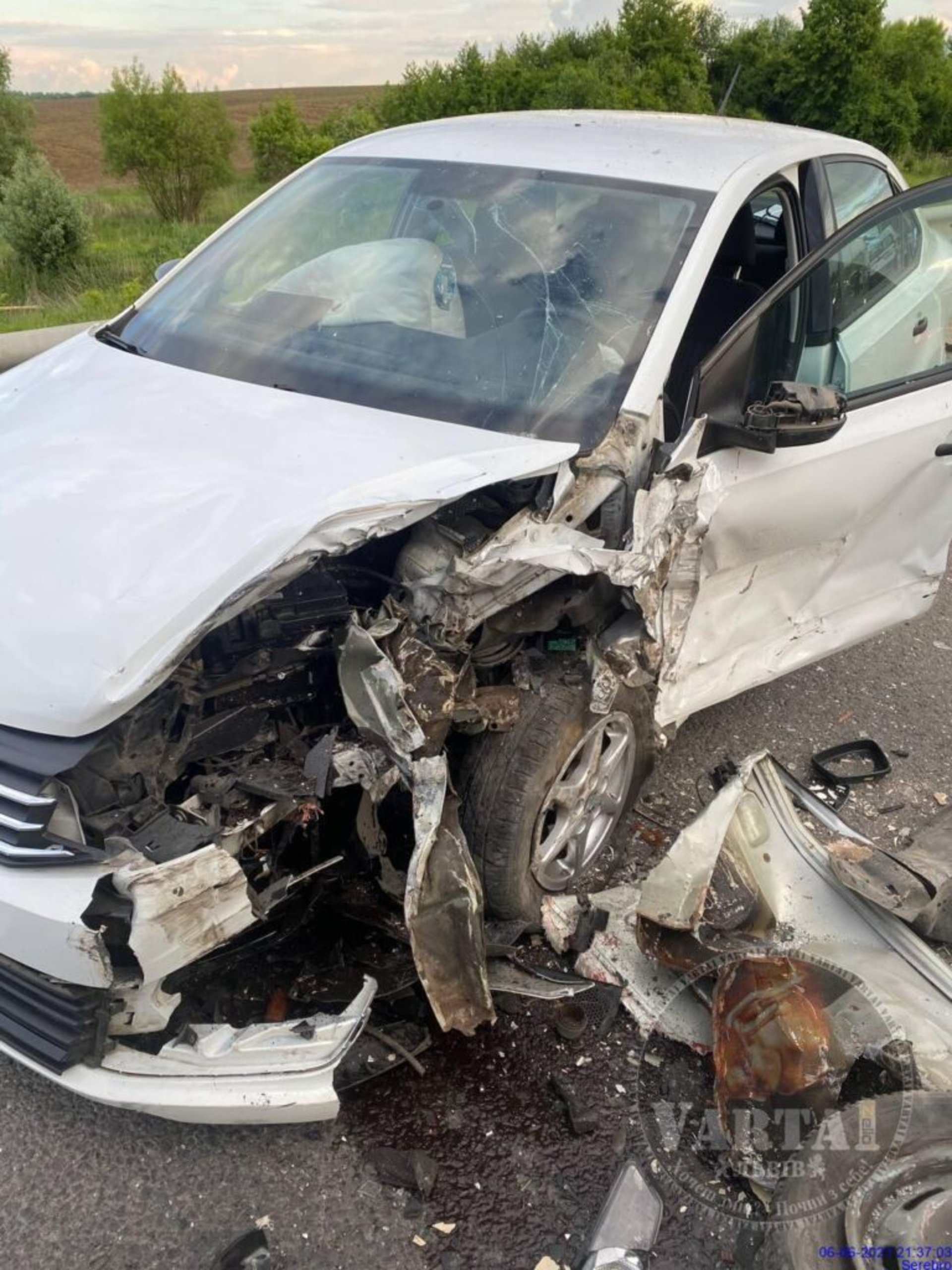 У Сокільниках внаслідок ДТП перекинувся автомобіль, фото Варта-1