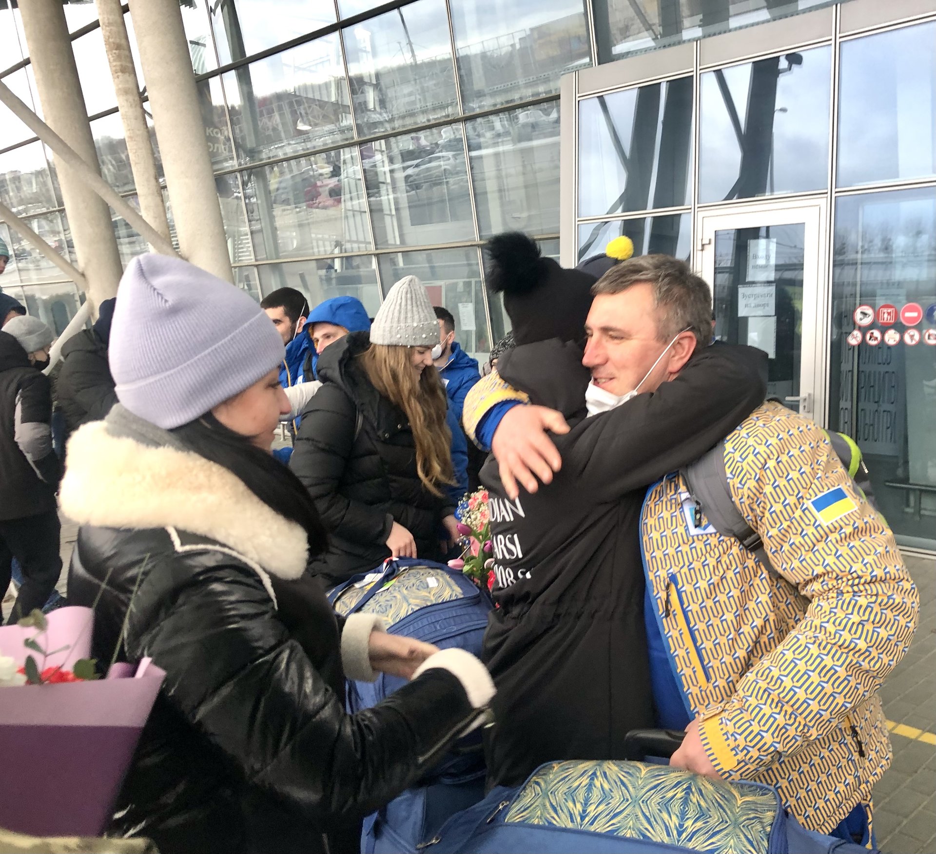 У Львові тепло зустріли національну збірну команду України з санного спорту, фото Оксани Вацеби
